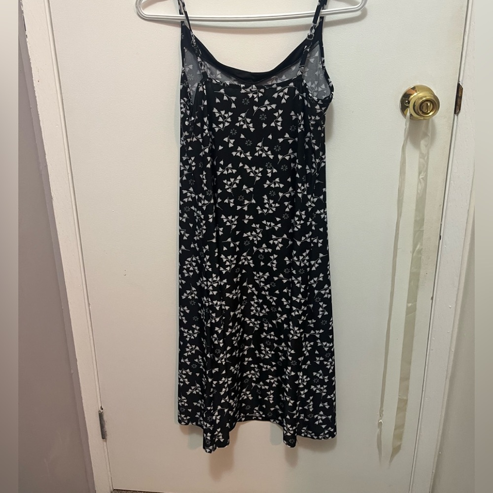 Silk patterned slip dress